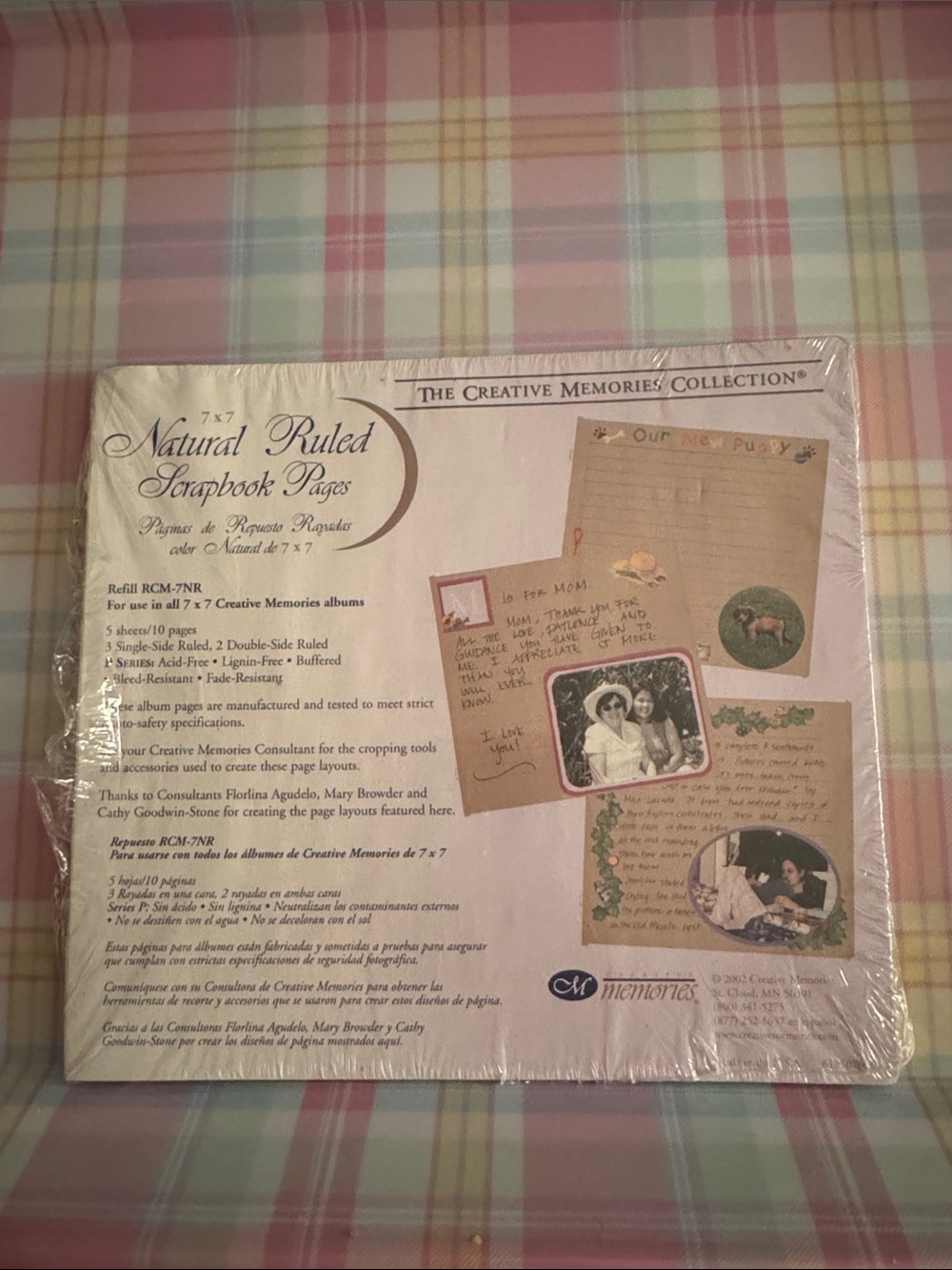 Creative Memories Natural Ruled Scrapbook Pages - tan in color